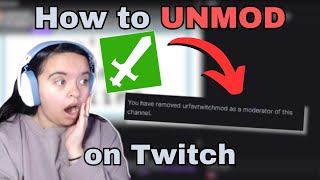 How to Unmod Someone on Twitch 2023 Tutorial [upl. by Kendra324]