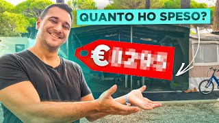 QUANTO HO SPESO per la ROULOTTE stanziale  WEEKLY VLOG [upl. by Berthold]