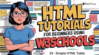 How to Create Simple HTML Table using Table Tags with Example  W3Schools  W3Schools HTML [upl. by Frasco]