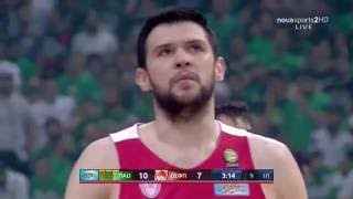 Panathinaikos  Olympiacos 6668 Full game 2ος τελικός Basket League 201516 [upl. by Aicekat195]