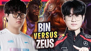 T1 ZEUS vs BLG BIN  T1 Zeus Plays Gragas TOP vs LNG Bin Ksante  Season 2024 [upl. by Annodahs]