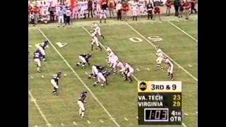 Great Ending to the 1995 Virginia TechUVA Game [upl. by Letnuahs]