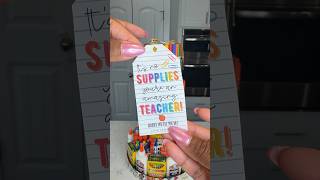 BackToSchool Teacher gift ideaSupply Tower teachergifts backtoschool schoolsupplies momlife [upl. by Brittain]