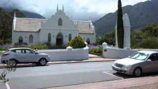 Franschhoek Cape Province the quotgourmet and wine capital of South Africaquot [upl. by Nnaeilsel]