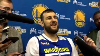 Bogut on HBarnes showing more emotion once per 3 years 😂 quotWhatever works for you…keep doing itquot [upl. by Atinek529]