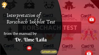 Interpretation of Rorschach Inkblot Test Psychological Assessment and Testing [upl. by Xerxes422]