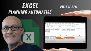 Créer Un Planning Automatisé Sous Excel  Vidéo 34 [upl. by Oyek]