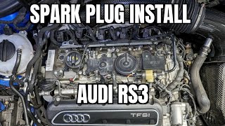 How To Change Spark Plugs on a Audi RS3  DAZA Engine Spark Plug Install [upl. by Chinua744]