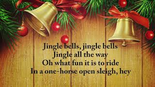 Dashing through the snow Christmas song  Jingle Bells with lyrics [upl. by Kcir]