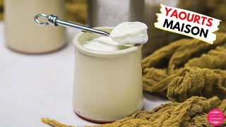 Recette de yaourts maison à la vanille  bien fermes et délicieux [upl. by Schenck]