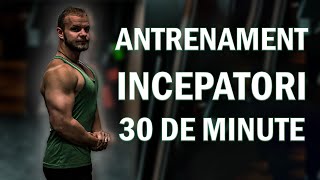 Antrenament Incepatori la Sala  Piept Umeri Triceps in doar 30 de minute [upl. by Esilegna]