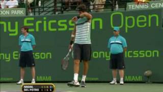 Rafa Nadal vs Del Potro tie break 3er set [upl. by Menis]