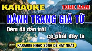 Hành Trang Giã Từ Karaoke Nhạc Sống Tone Nam I Beat Mới Dễ Hát Nhất I Karaoke Lâm Hiền [upl. by Cira]