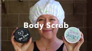 HOW TO use a Body Scrub  instructional video [upl. by Bridwell560]