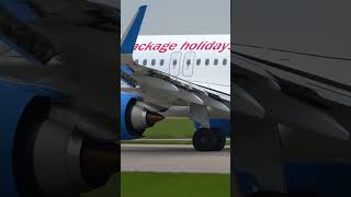 Jet2 A321NEO Takeoff at Manchester Airport shorts [upl. by Mascia880]