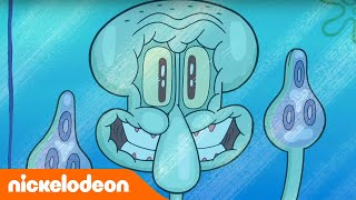 Kampamento Koral  ¡Patricio y Calamardo deben sobrevivir a la noche  Nickelodeon en Español [upl. by Emrich]