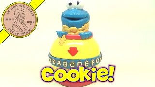 FisherPrice Cookie Monster Cookie Jar Alphabet Toy 2002 Mattel Toys [upl. by Sauder279]