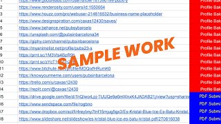 Foundation Backlinks Work Sample [upl. by Ailana840]