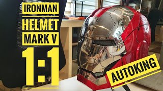 UNBOXING IRONMAN HELMET MARK V 11 AUTOKING [upl. by Faustena527]