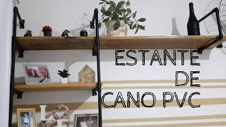 COMO FAZER UMA ESTANTE DE CANO PVC SEM FLANGE E SEM QUEBRAR A PAREDE [upl. by Fatsug705]