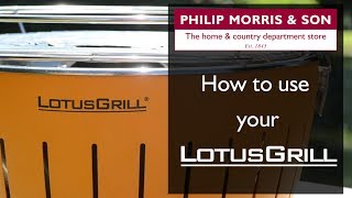 How to use your LotusGrill [upl. by Crandale613]