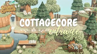 COTTAGECORE ENTRANCE  Speedbuild  Animal Crossing New Horizons [upl. by Enelez]