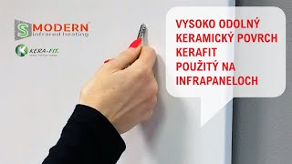 infrapanely S MODERN odolnosť keramického povrchu KERAFIT [upl. by Nayk]