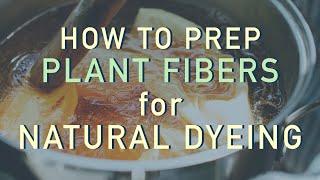 How To Mordant Cellulose Fibers [upl. by Bryner64]