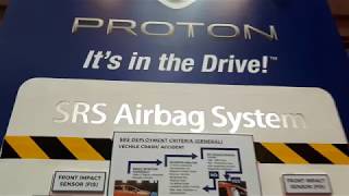 Proton SRS Airbag System  Malaysia Auto Show 2017 [upl. by Ydnem]