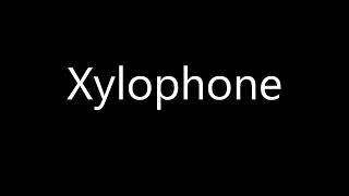 How to pronounce Xylophone [upl. by Yor]