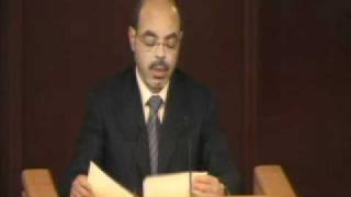 Ethiopian Prime Minister Meles Zenawi gives frank speech on Green Economy Speech [upl. by Tillford]