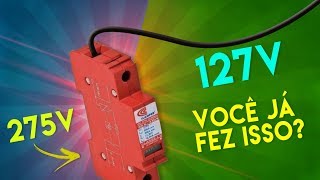 🔴 O que ACONTECE se eu usar DPS de 275V em rede 127V 😲 [upl. by Ebby920]