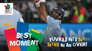 Yuvraj Singh slams six sixes off Stuart Broad  ENG v IND  T20 World Cup 2007 [upl. by Anitra]