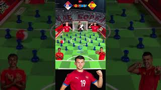 SERBIA vs SPAIN  UEFA NATIONS LEAGUE HIGHLIGHTS  MARBLE FOOTBALL 090524espn asmr [upl. by Vallery]