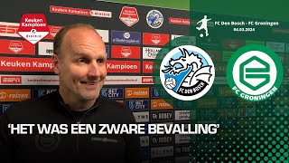 Dick Lukkien na afloop van FC Den Bosch  FC Groningen 14 [upl. by Tobi]