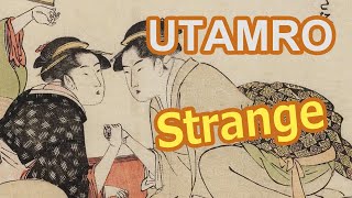 Ukiyoe  Utamaro Kitagawa part3  Funny and Strange Laughablewomans arm wrestling [upl. by Aneral]