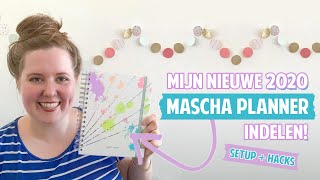 MASCHA PLANNER 2020 INDELEN 😍💜 helemaal klaarmaken voor gebruik Ook te gebruiken als schoolagenda [upl. by Yenhpad]