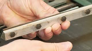 How to set planer blades in a cutting block on a Jointer or Thickness planer [upl. by Aydin884]