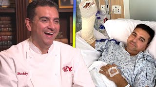 Cake Boss Buddy Valastro Gives Update on His Hand After Horrible Accident Exclusive [upl. by Dominga]