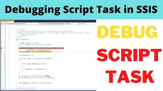 19 Debugging Script Task in SSIS [upl. by Sapphira377]