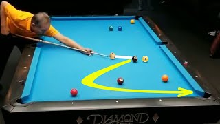 Greatest Shot in Pool History Complete [upl. by Eydnarb]