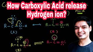 ACIDIC NATURE OF CARBOXYLIC ACID  How carboxylic acid releases hydrogen ion and carboxylate ions [upl. by Siusan]