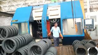 manufacturing of rail spring karkhana Gwalior [upl. by Eenttirb]