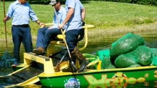 Palm Beach Aquatics  Lake Management The Weedoo Lake Surface Excavator [upl. by Cusick783]