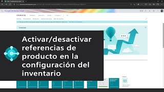 Activar o desactivar Referencias de Producto en la configuración de inventario  Business Central [upl. by Coulombe53]