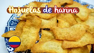 Como hacer HOJUELAS  HOJALDRAS Colombianas aquí te enseño esta DELICIOSA receta tradicional [upl. by Nirra]