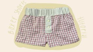 Beginner Friendly Boxer Shorts FREE PATTERN [upl. by Oznerol]