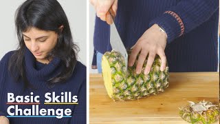 50 People Try to Cut Pineapple Rings  Epicurious [upl. by Pike]