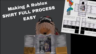 EASY ROBLOX SHIRT TUTORIAL🔥🔥 [upl. by Valentin]