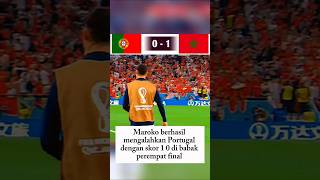 fakta Maroko kalahkah Portugal short youtube football [upl. by Marisa]